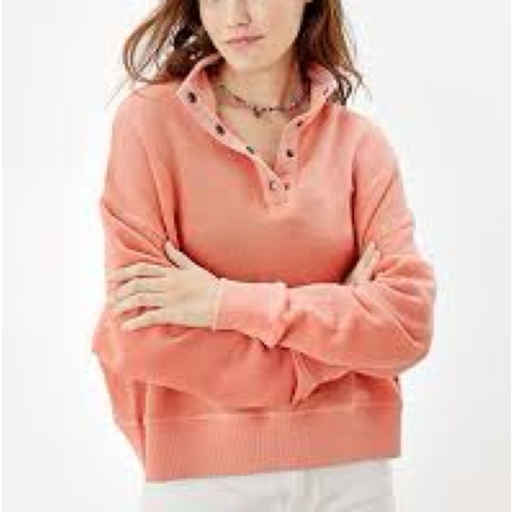 American Eagle Outfitters Coral Knit Top